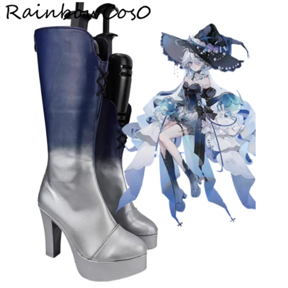 

Furina de Fontaine Genshin Impact Обувь для косплея Сапоги Игра Аниме Вечеринка Хэллоуин RainbowCos0 W5110