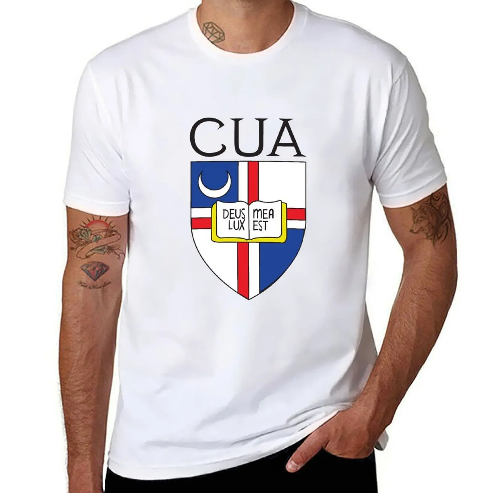 

CUA Logo T-Shirt t shirt men 100% cotton luxury brand man t shirts for men casual t shirts with prints T-shirt