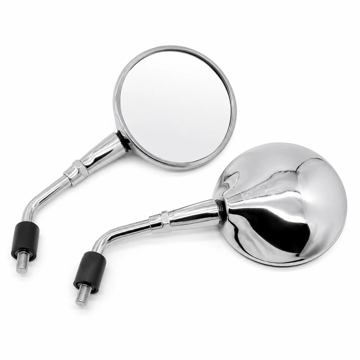 Vintage Round Motorcycle Rearview Mirror M10 Screw For Vespa GTS300 Sprint 150 LXV Piaggio Scooter Chrome/Black Side Mirror Repl