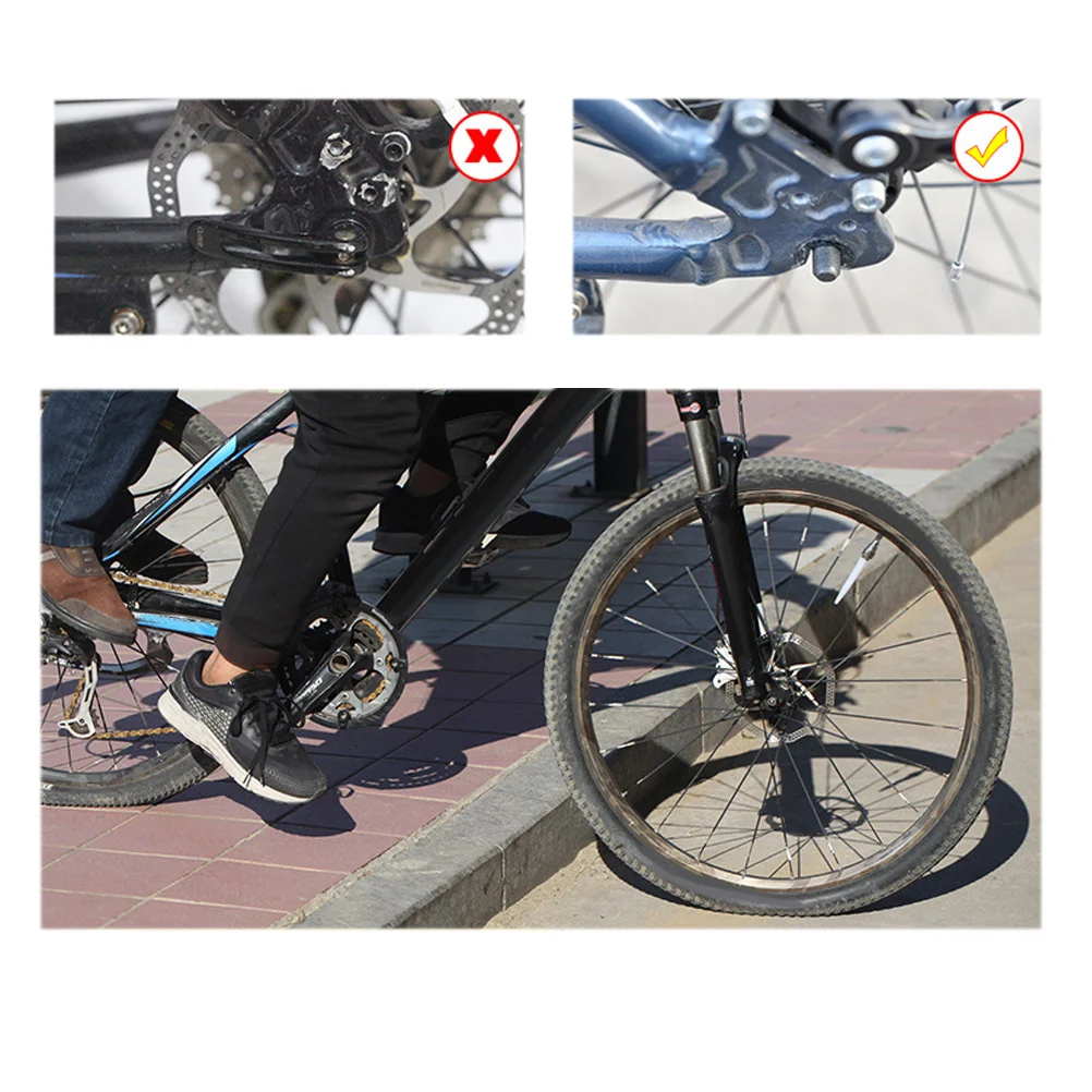 

Rear Bicycle Pedal Aluminum Alloy Sturdy Footpeg For Mountain Bike Adult Long Cylinder Peg Replacement Part Red