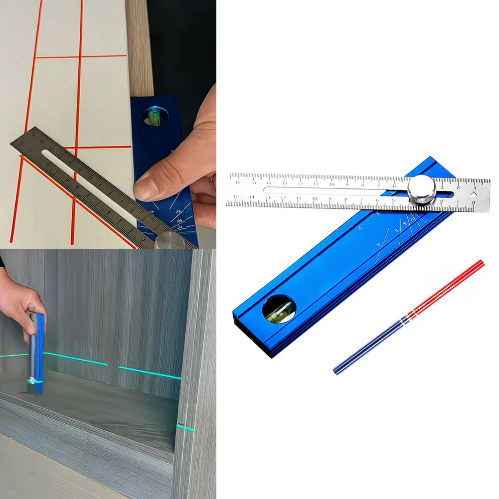 Adjustable Protractor Ruler For Woodworking, 6.57
