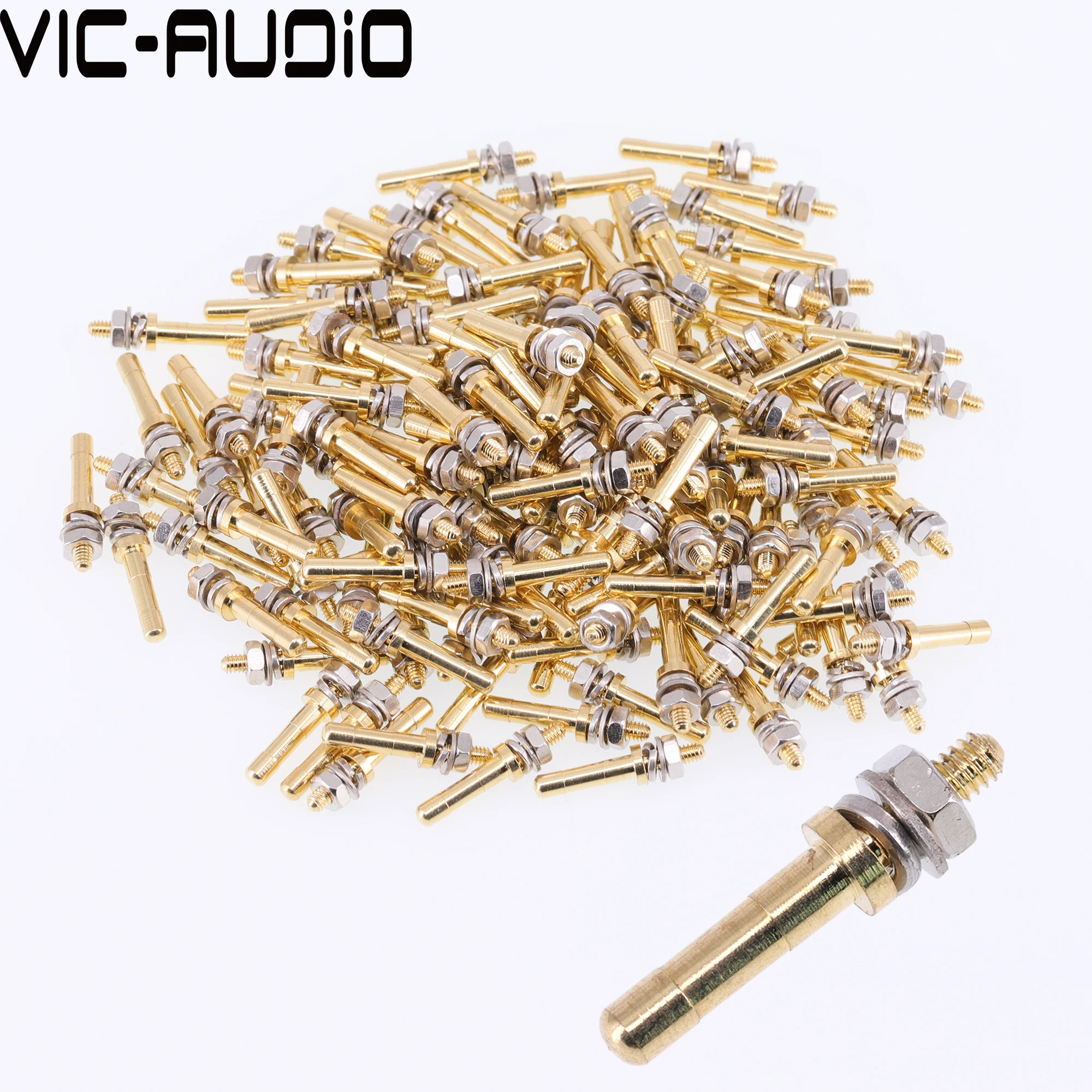 

DIY HIFI Turret lug Audio Strip Tag Board Turret Board Terminal Lug Board For Tube Amplifier Kit DIY Copper Plated Gold Turrets