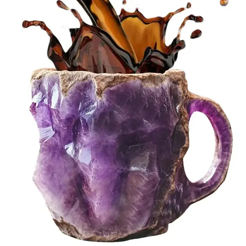 400ml Mineral Crystal Coffee Mugs Crystal Decorative Mugs Novelty Beverage Drinkware For Milk Tea Hot Chocolate