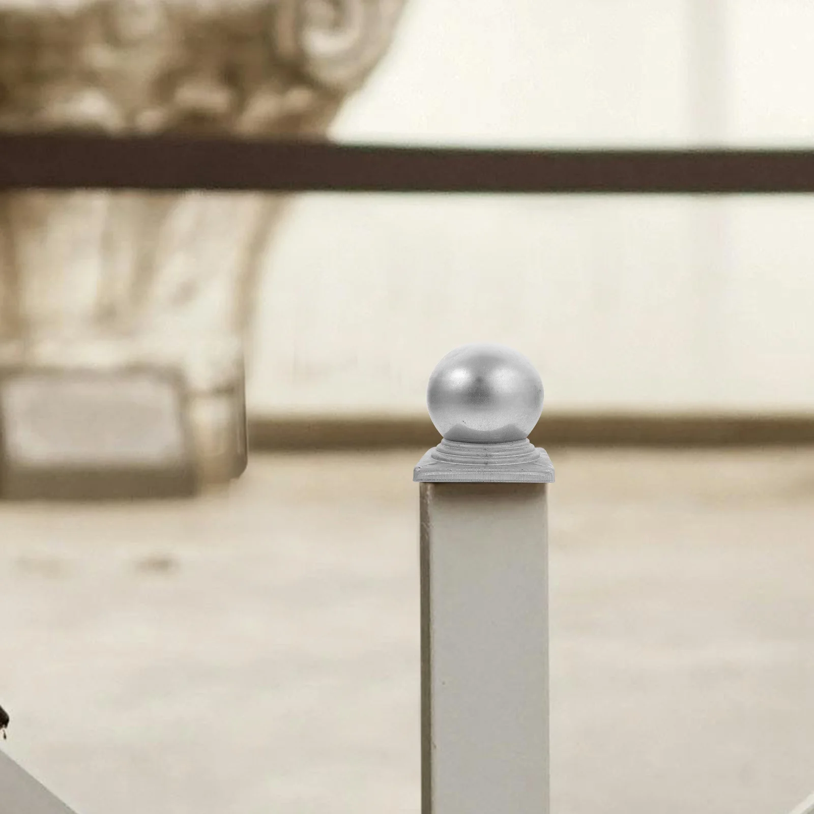 

Square Metal Fence Post Cap Replacement Finials for Outdoor Deck Gates Corridors Waterproof Rustproof Lawn Fence Toppers