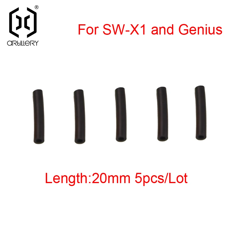 Stampante 3D per artiglieria Hotend Gola Aggiornamento Isolamento PTFE Teflon nero Tubo da 1,75 mm per Hornet/SW-X1/X2/Genius Pro