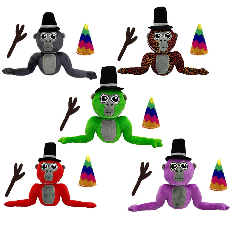 

Newest Gorilla Tag Monke Plush Toy Dolls Cute Cartoon Animal Stuffed Soft Toy Birthday Christmas Gift For Children