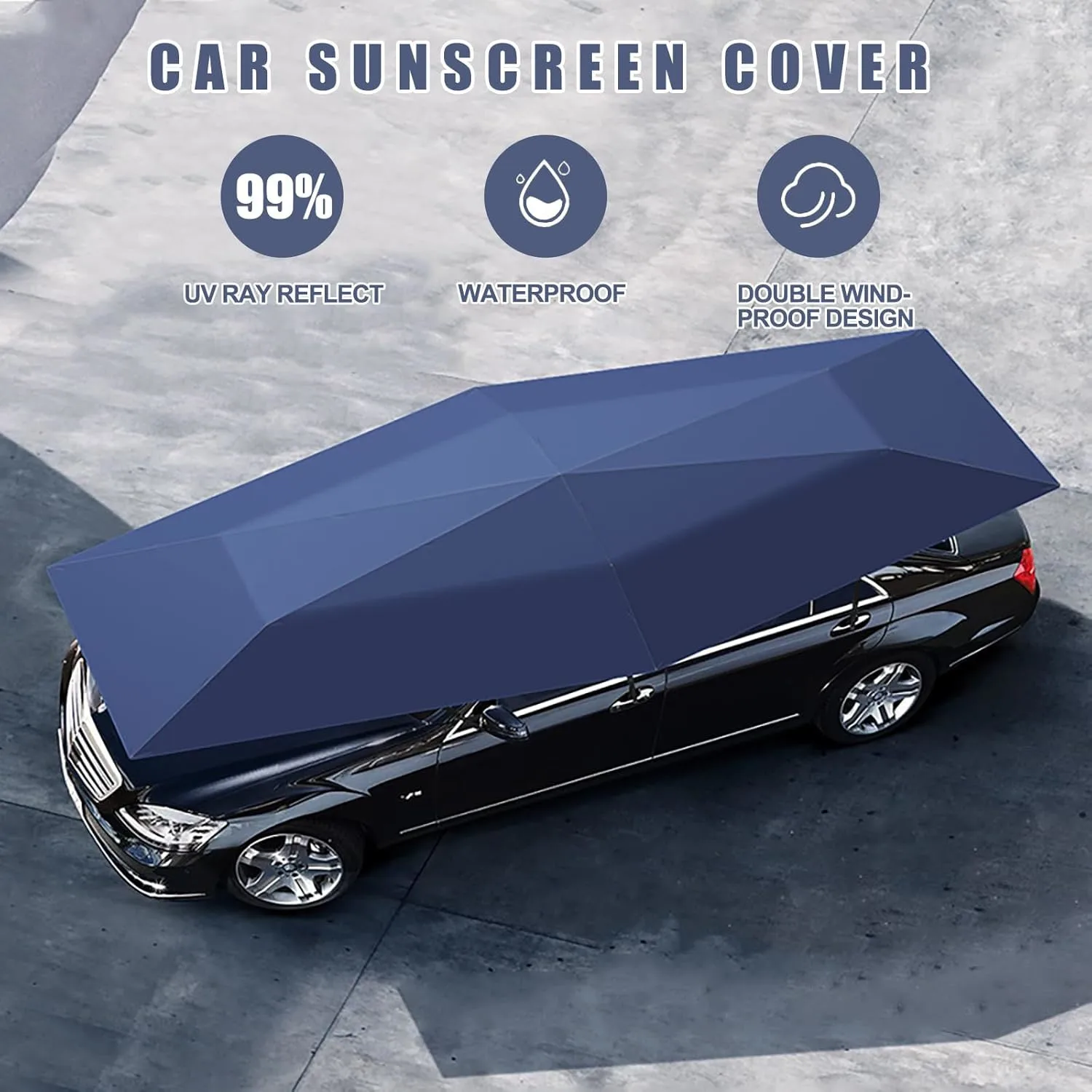 Fully Automatic Car Tent Removable Folding Portable Sun Protection Cover with Remote Control Hail Protection Car Umbrella