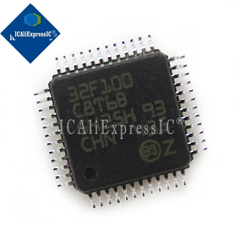 

5 шт./партия, фотовспышка STM32F100C8T6 STM32F100C8T6B STM32F100