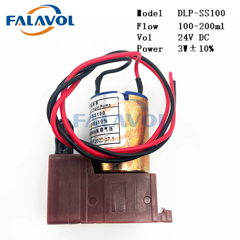

FALAVOL Eco Solvent Printer 3W Ink Pump DC24V 3W 100-200ml/min DT Micro Diaphragm Liquid Pump for Human Allwin Printer