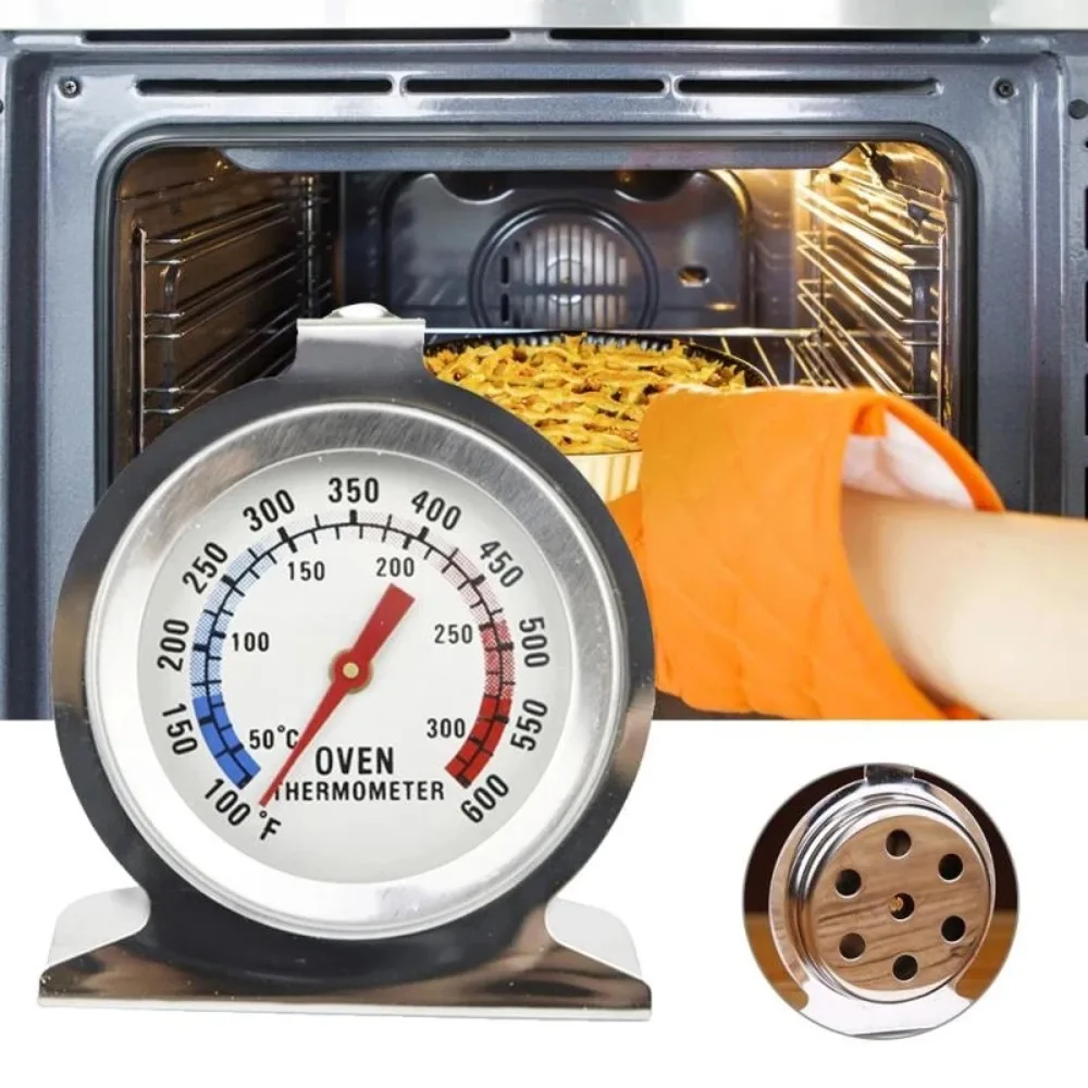 Durable Stainless Steel Safe Oven Thermometer 50 300°C Mini Dial Stand Up Temperature Gauge Food Meat Kitchen Tool image 2