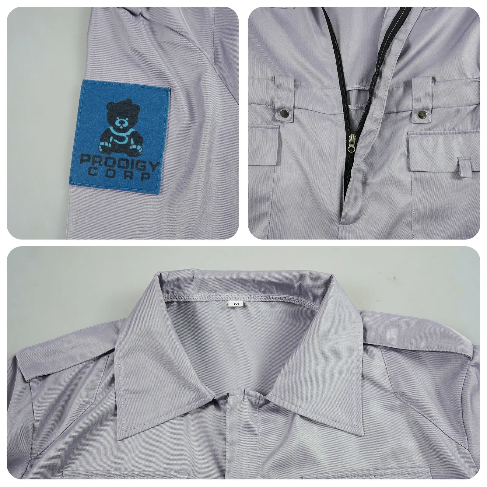 بدلة عمل رمادية زي تنكري 2026 زي لعب الأدوار الجديد لكرنفال عيد الهالوين - مقاس للبالغين من الجنسين