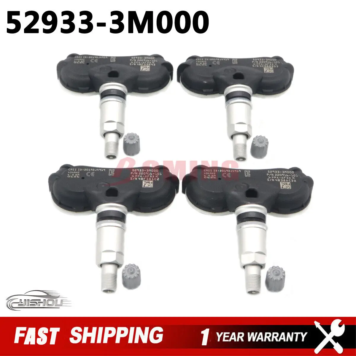 

Датчик давления в шинах 52933-3M000, подходит для KIA mohas Rio Sportage Hyundai C-Green 2010-2017 434 МГц 52933 3M000 TPMS