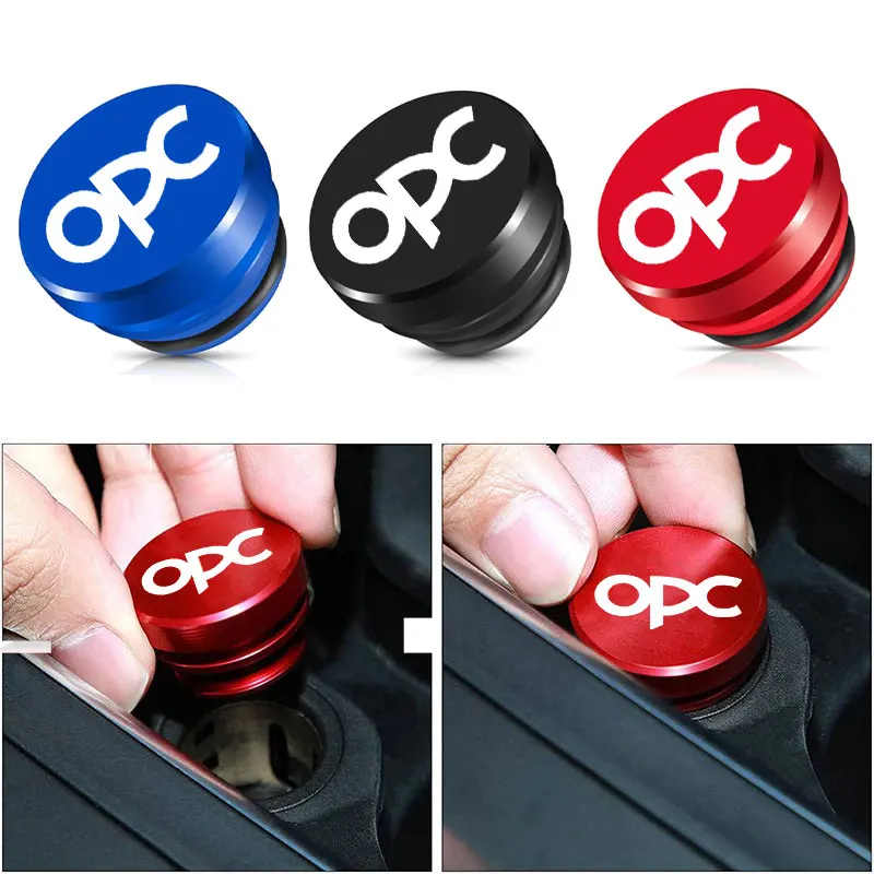 Universal Car Cigarette Lighter Cap Aluminium Alloy Anti Dust Cover For Opel OPC Astra G H J F K Insignia Vectra Zafira Antara