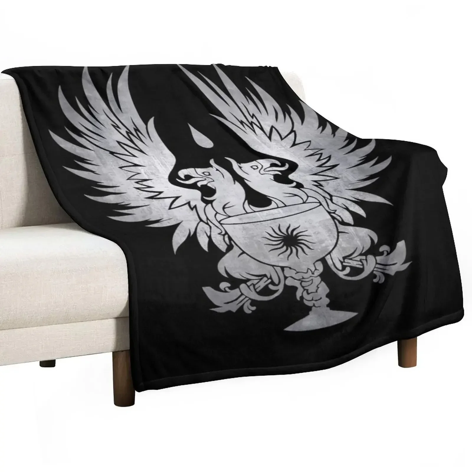 

Dragon Age: Grey Warden Silver Throw Blanket Flannels Decorative Sofa Blankets