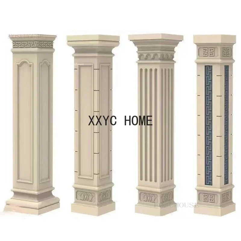 

Simple Square Roman Column Molds European Decorative Garden Building Villa Gate Template Column Model Cement Square Column Shape