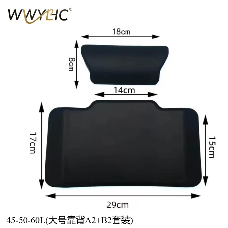 Suitable for Motorcycle Locomotive Trunk Backrest Pad, Aluminum Alloy Enlarged Thickened Design, Universal Modified  Accessories