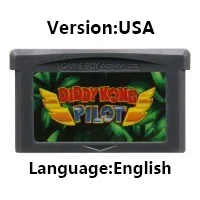 GBA 32-Bit-Videospielkassette Konsolenkarte Mario Donkey Kong Wario Serie Golf Tennis Party Superstar Saga für GBA