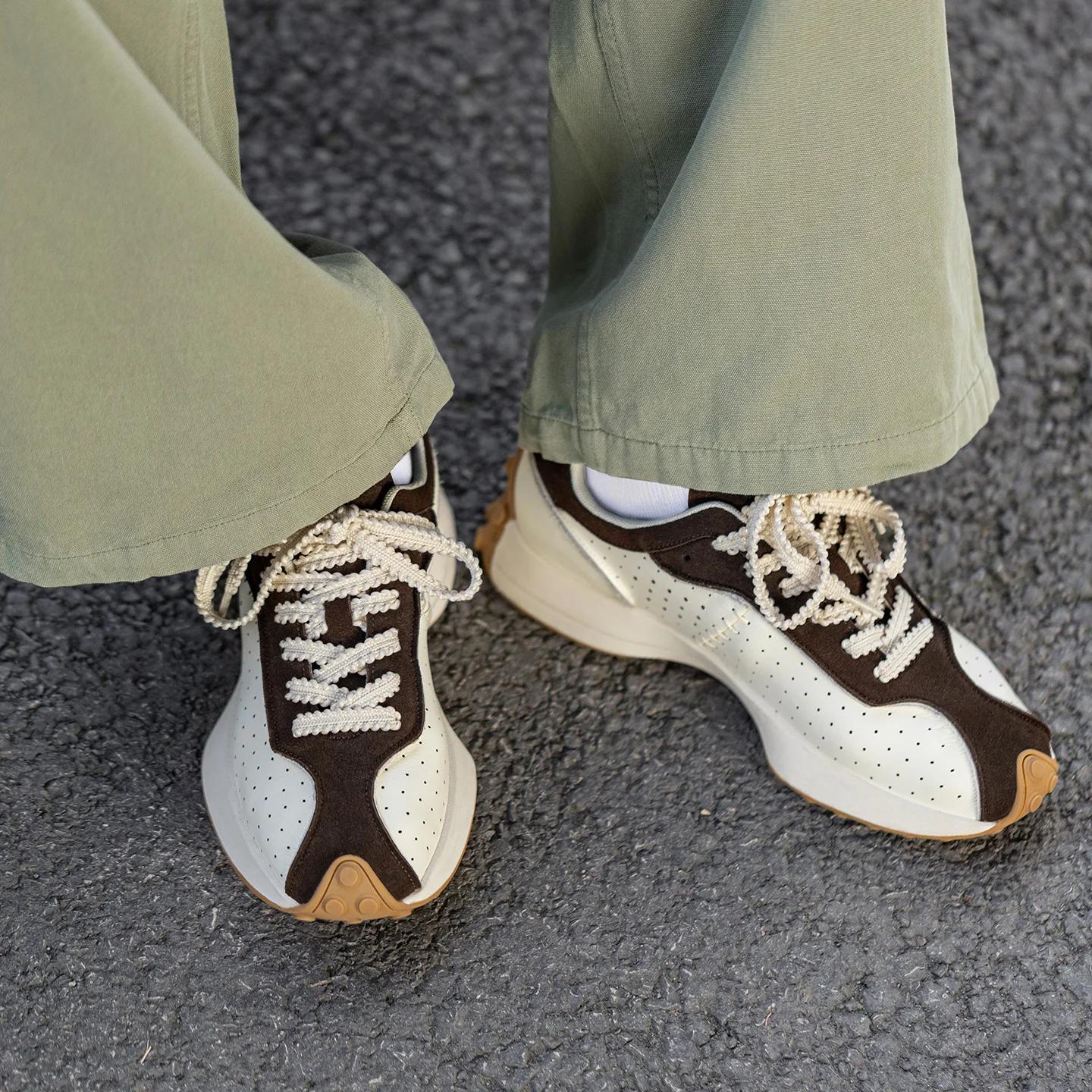 

Мужские кроссовки Mra из мягкой кожи, весенне-летние, дышащие, перфорированные, в стиле ретро, с цветовыми блоками, на толстой подошве, легкие, спортивные, повседневные