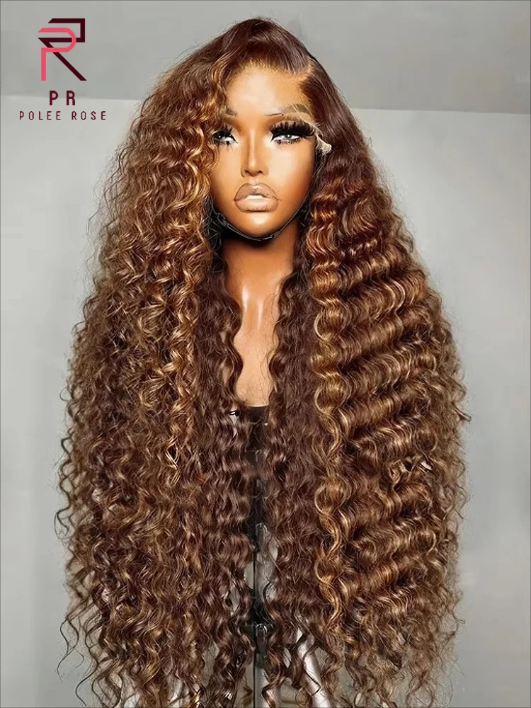 Highlight Wig Human Hair Curly 13x4 HD Lace Front Human Hair Wig 13x6 Honey Blonde Human Hair Wigs Vietnamese Glueless Wigs