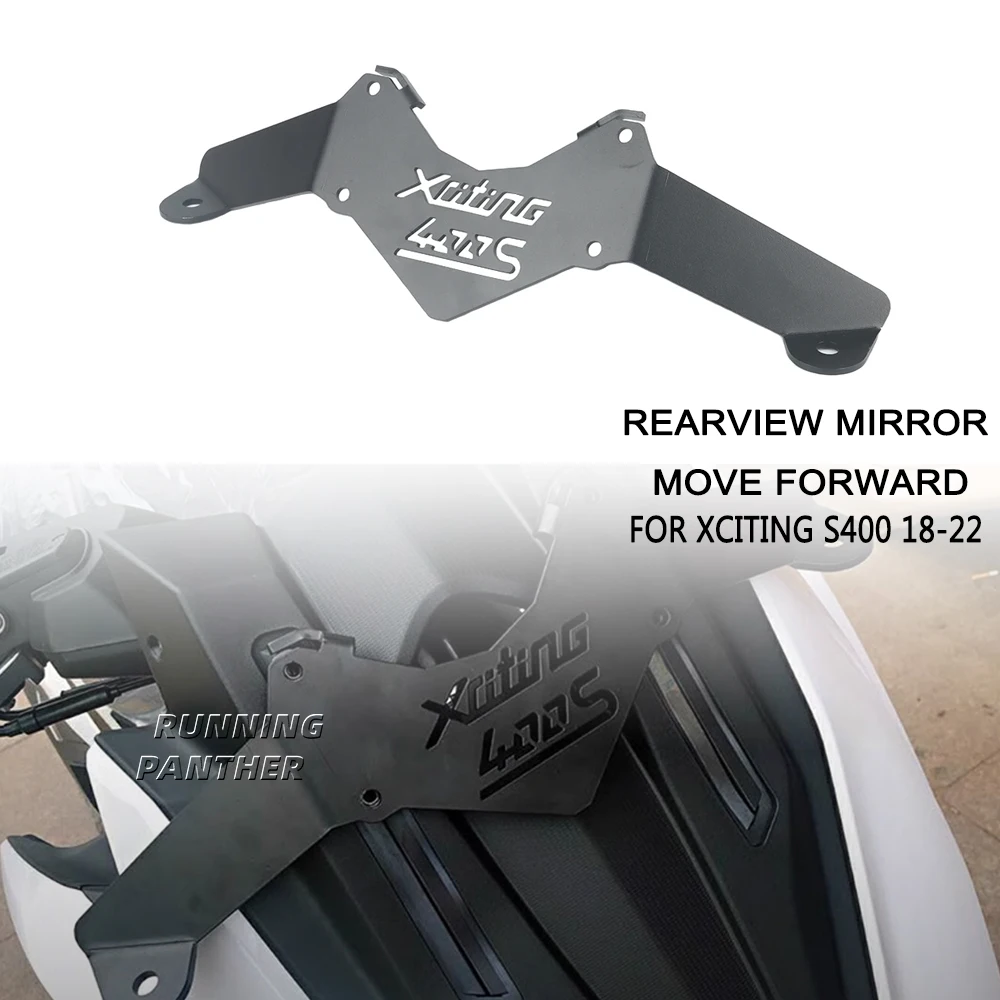 

For KYMCO 400 XCITING S400 2018-2022 Rearview Mirrors Motorcycle Windshield Bracket Fix Front Stand Rear View Mirror