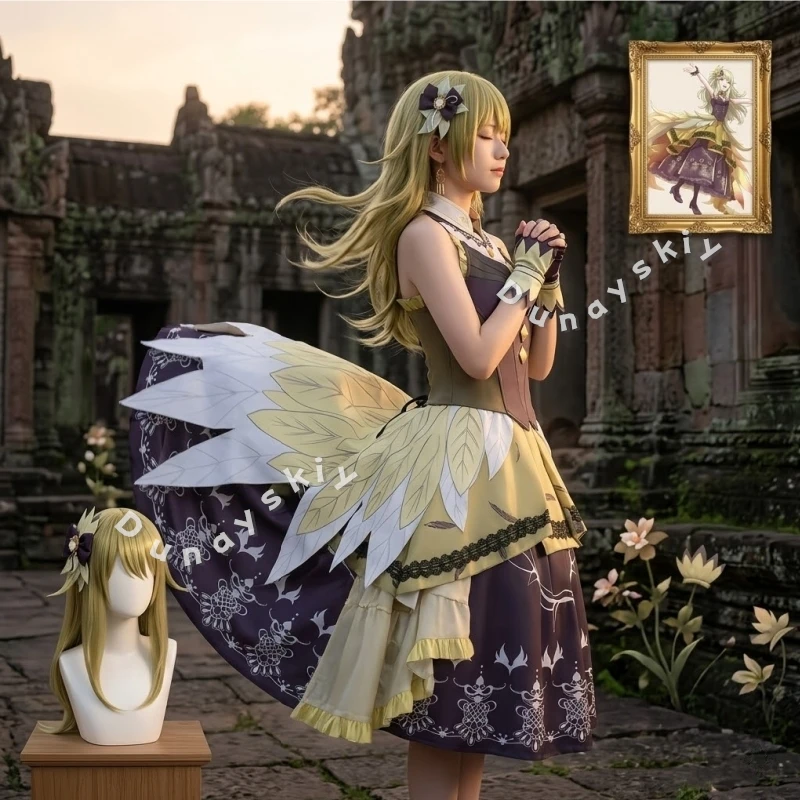 Perruques Kusanagi Nene, Uniforme d'Idole, Robe Longue Gothique Lolita Rétro, Anime, Jeu Project Sekai, Halloween, Cosplay, Yuke Conquer GO FORTH