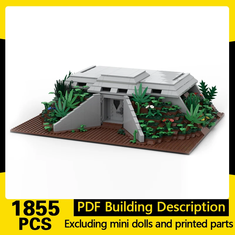 Popular Movie Model MOC Building Bricks Underground Shelter Bunker Modular Technology Gifts Holiday Assemble Children Toys Suit