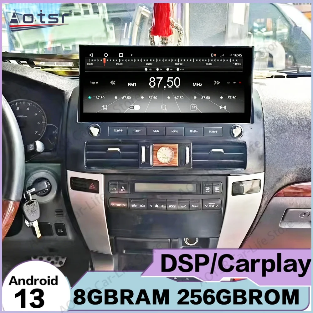 

Для Toyota Land Cruiser Prado 2003-2010: Автомобильная мультимедийная система Android Auto, GPS-навигация, аудио-стерео ресивер, IPS головное устройство