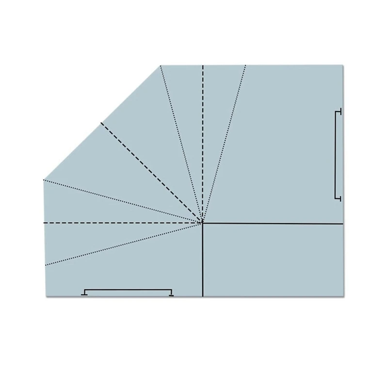 תבנית תפירת סל מזון מתקפלת, תבנית השמיכה