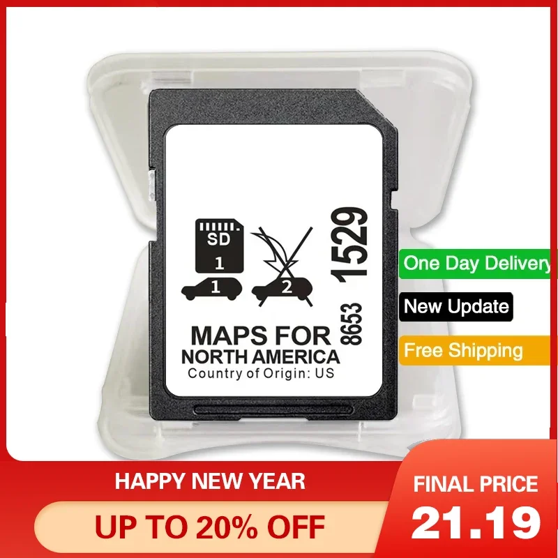 

Update Maps USA/CAN/MEX maps for Buick/Cadillac/Chevrolet/GMC Vehicle 2023 Navigation SD Card 32GB GPS for GM 8653-1529