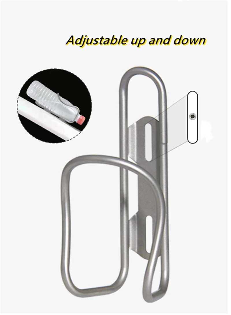 Chooee Flaschenhalter aus Titan, Fahrradflaschenhalter, Fahrradflaschenhalter, leichter Getränkehalter, Fahrradzubehör – Detail 8