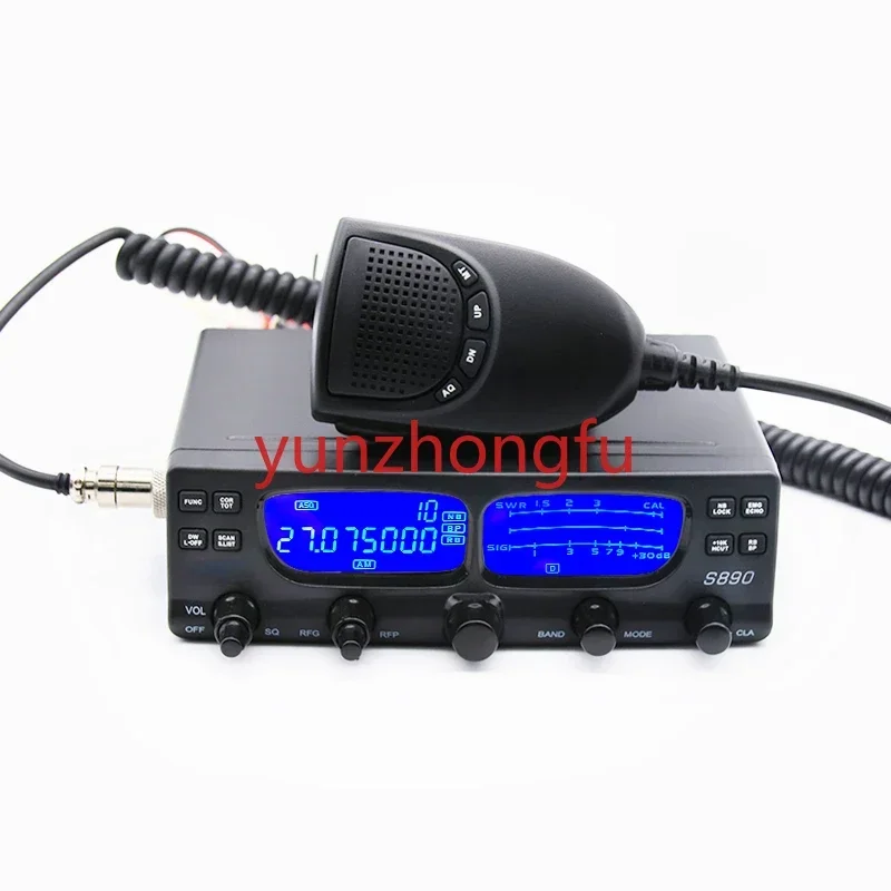 S890 AI Noise Reduce CB AM FM SSB LSB USB PA 27mhz Car Marine mobile Radio Vehicle Walkie Talkie