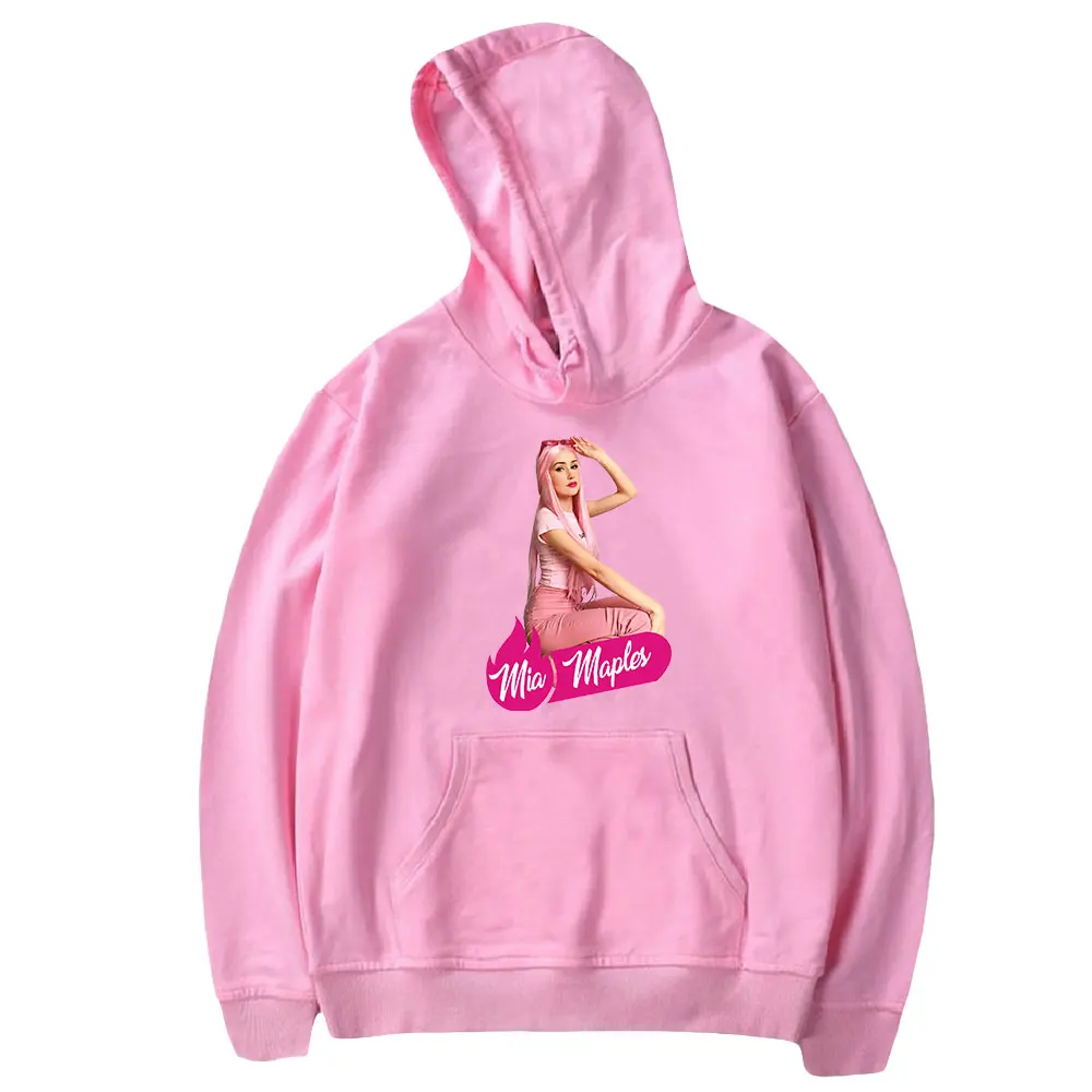 Mia Maples hoodies Printed Internet celebrity hoodies sweatshirts  long Sleeve hoodies unisex sweatshirt music fans