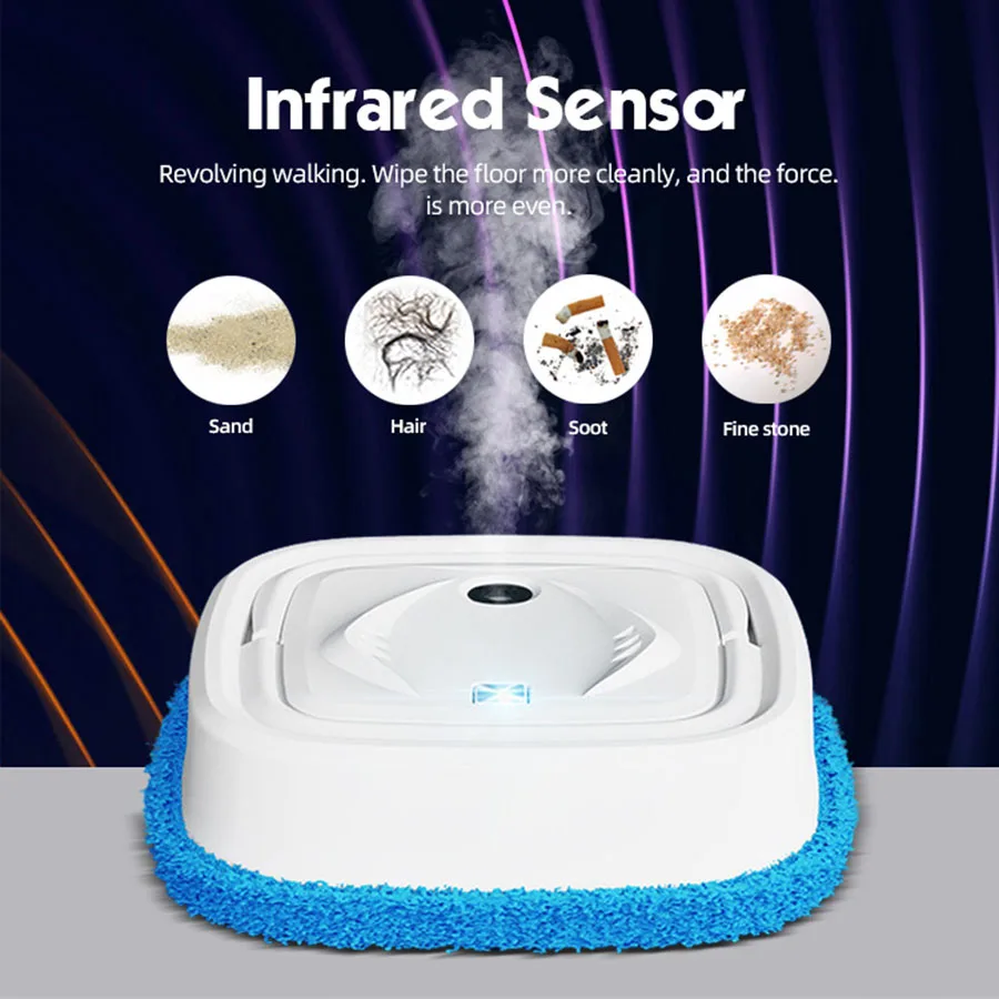 1pc Home Smart Cleaning Robot Vacuum And Self-charging Mop Combo, With Usb Charging Port - Pet Hair