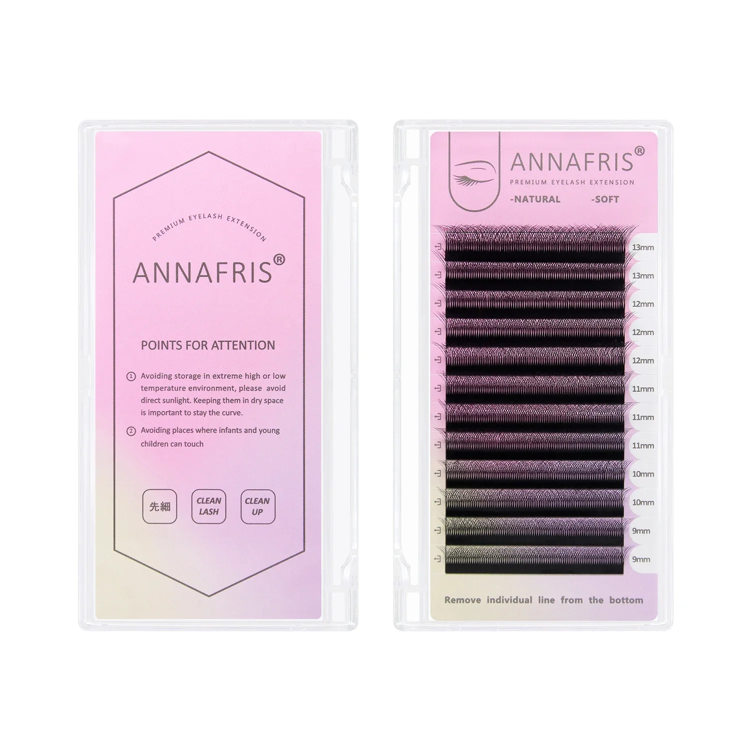 6D W-Shaped False Eyelashes Natural Volume Fans
