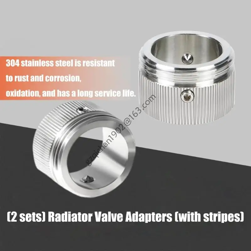 X7AB Radiator Valves Adapter M30x1.5 الخيط التدفئة ترموستات محول استبدال محول ترموستات الفولاذ المقاوم للصدأ