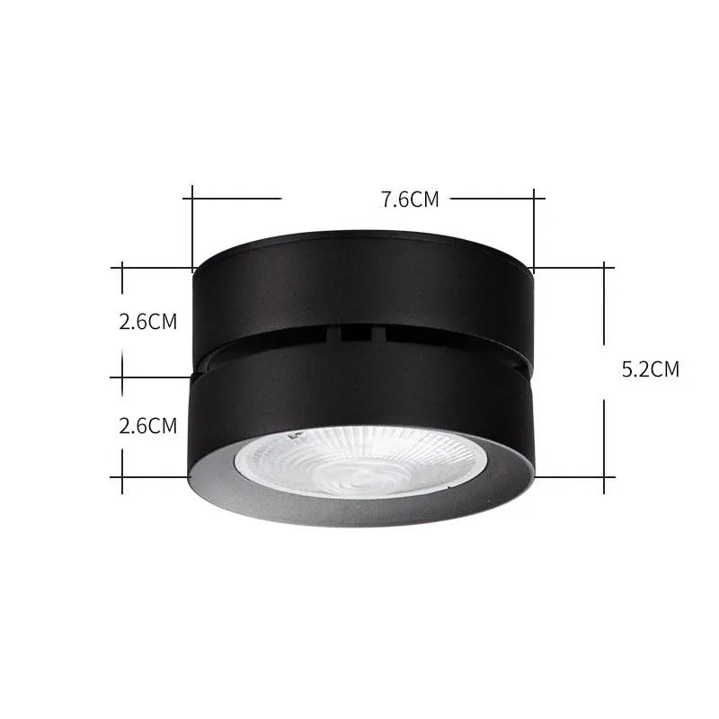 Spot LED Downlight Foldable Ceiling Light Led Spotlight 7W 10W 15W Surface Mounted Aluminum Ceiling Spots Lamp Indoor Light