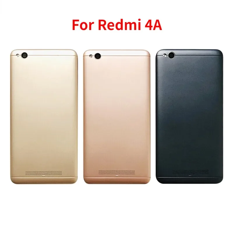 

Задняя крышка батарейного отсека для Xiaomi Redmi 4A, корпус заднего отсека, запасные части с кнопками питания и громкости