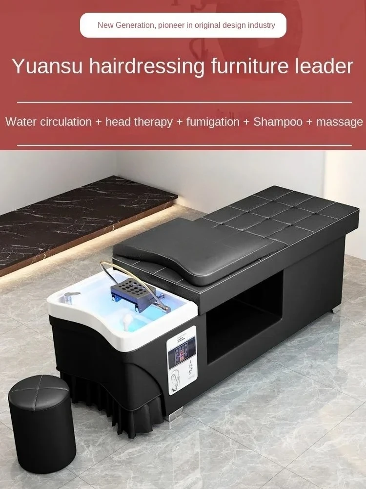 

n-1 Barber Shop Thai Head Treatment Water Circulation Fumigation Water Heater Lying Flat Shampoo Chair