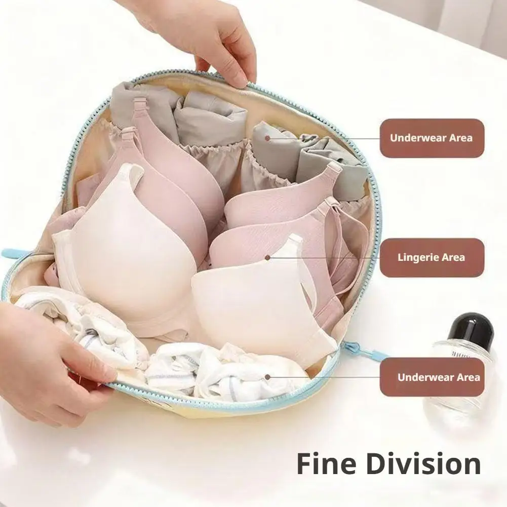 Travel Underwear Storage Bag Waterproof Portable Bra Panty Sock Organizer Case 3 In 1 Packing Cubes Wardrobe Luggage Accessories