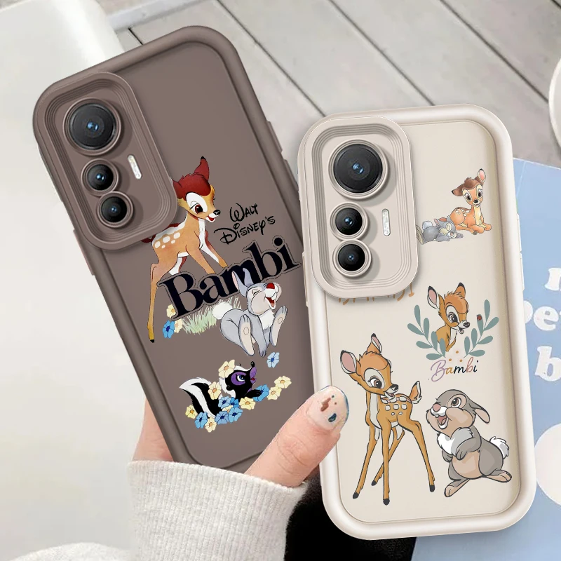 Disney Bambi Cartoon Eye Ladder For Xiaomi MI 14 12T 11 Lite Poco M3 X5 X4 F5 F4 F3 F2 GT Pro 5G Back Phone Case