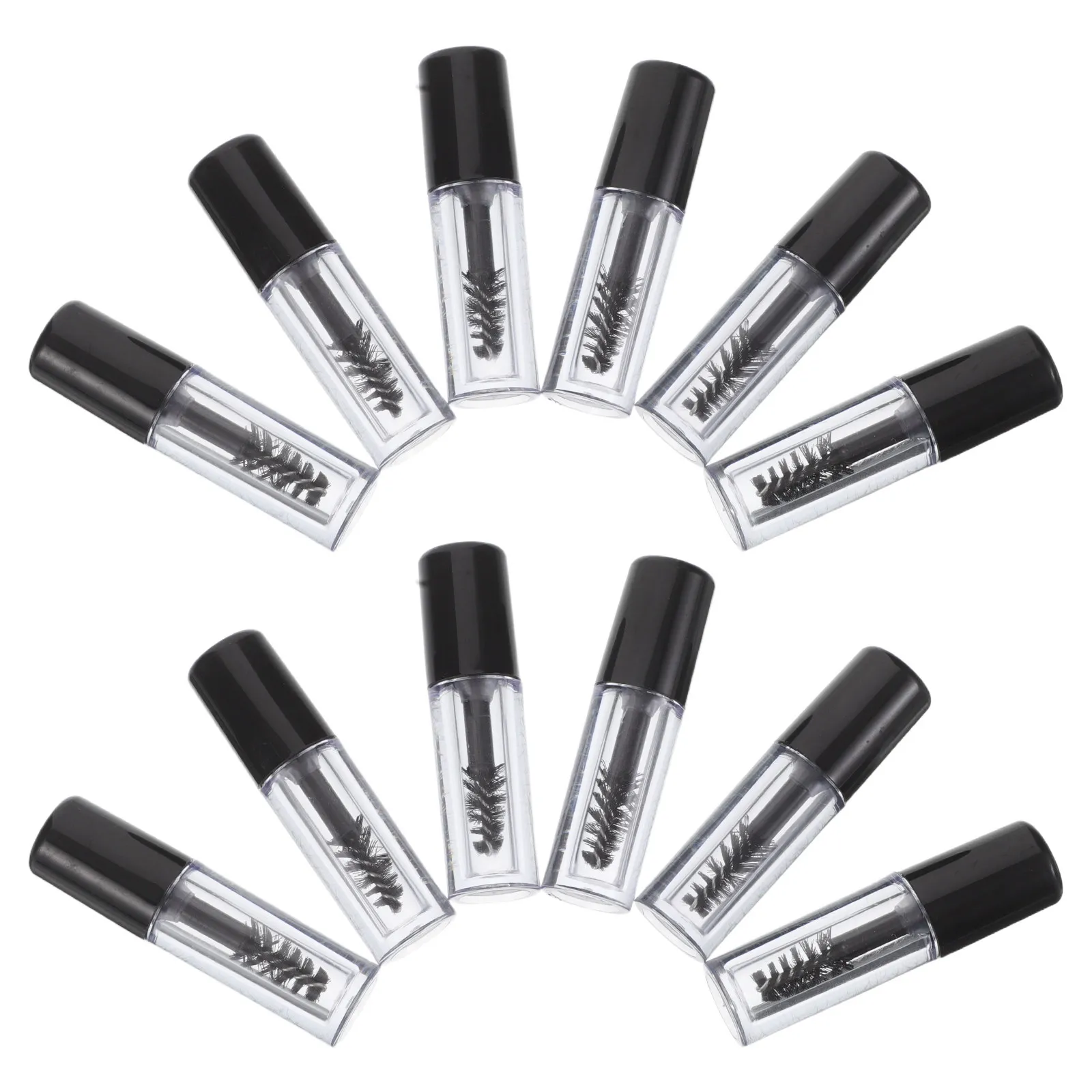 12 Pcs Eyelash Brush Tubes Empty Mascara with Wand Container Cream Makeup Minis