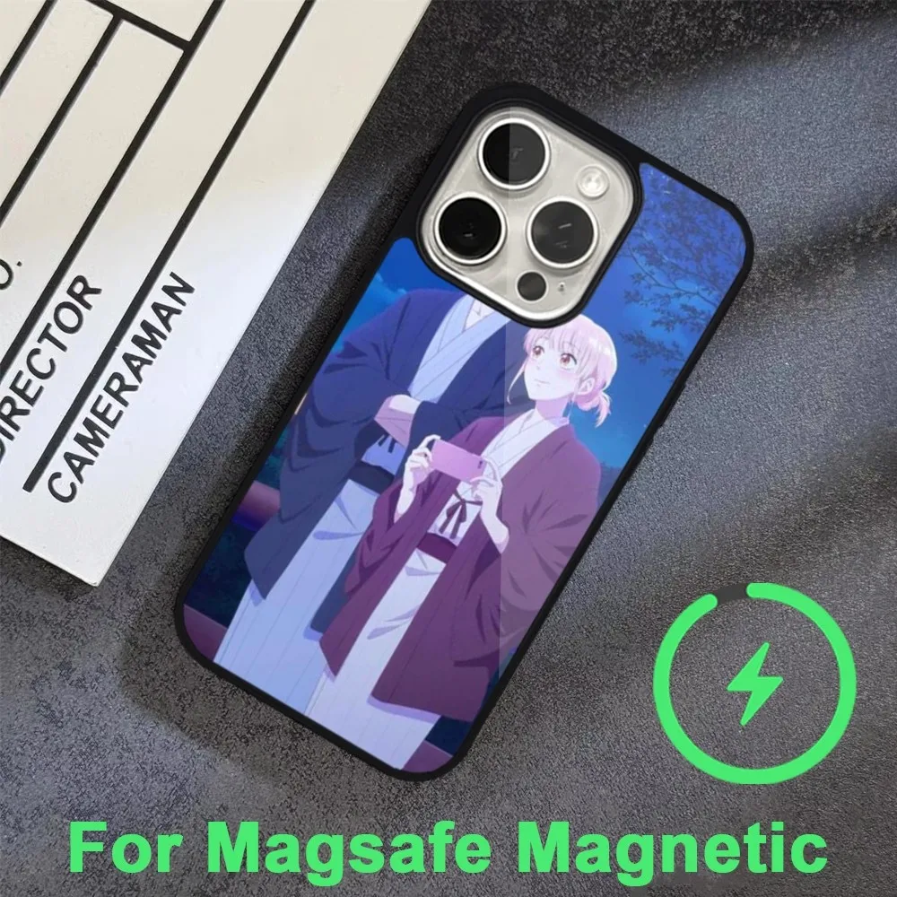 wotakoi love is hard for otaku Phone Case For iPhone 15 14 13 12 11 Pro Max Plus  Magsafe Black Soft Cover