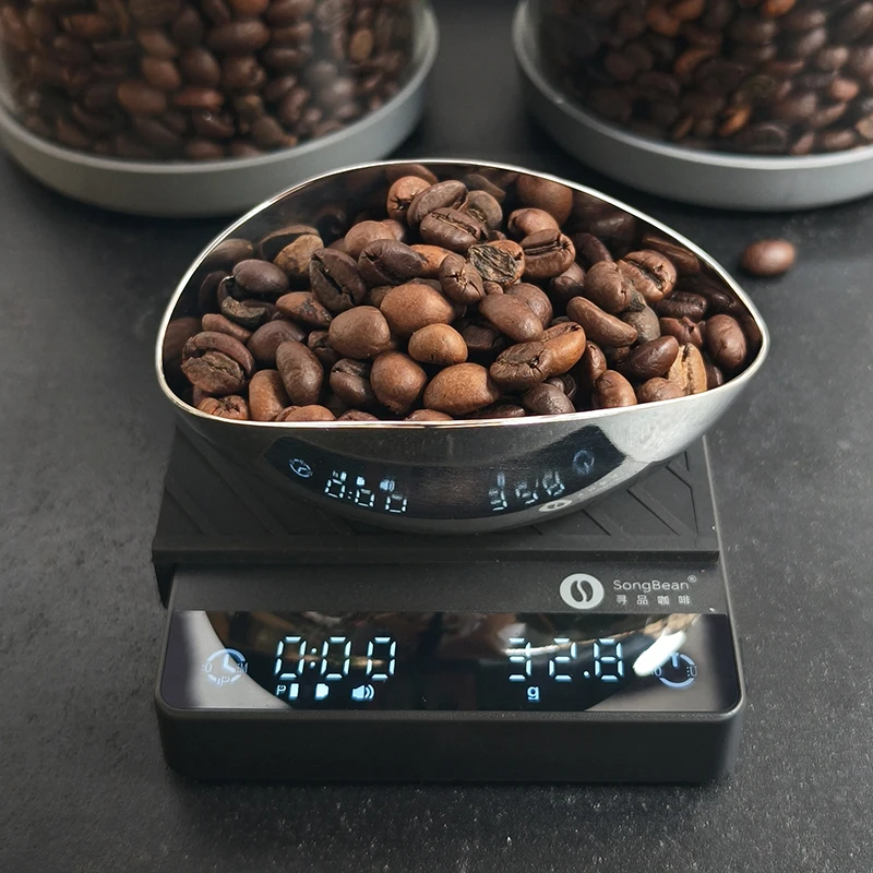 SongBean Coffee Dosing Spoon Bowl 35g Capacity Stainless Steel Easy Clean Portable Coffee Accessories Drop Proof