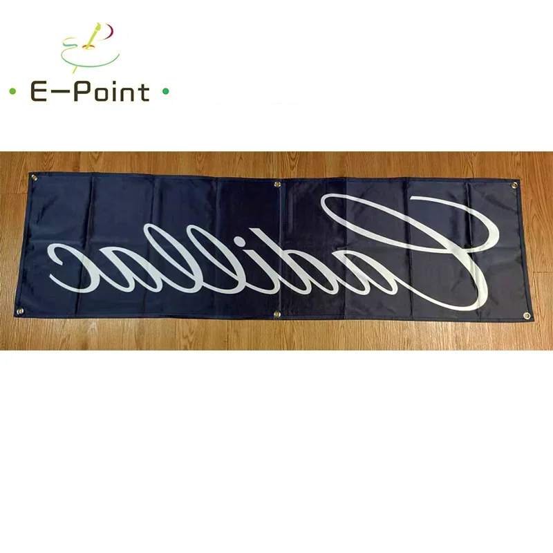 130GSM 150D Material Cadillac Car Banner 3ft*5ft (90*150cm) Size for Home Flag Indoor Outdoor Decor yhx020