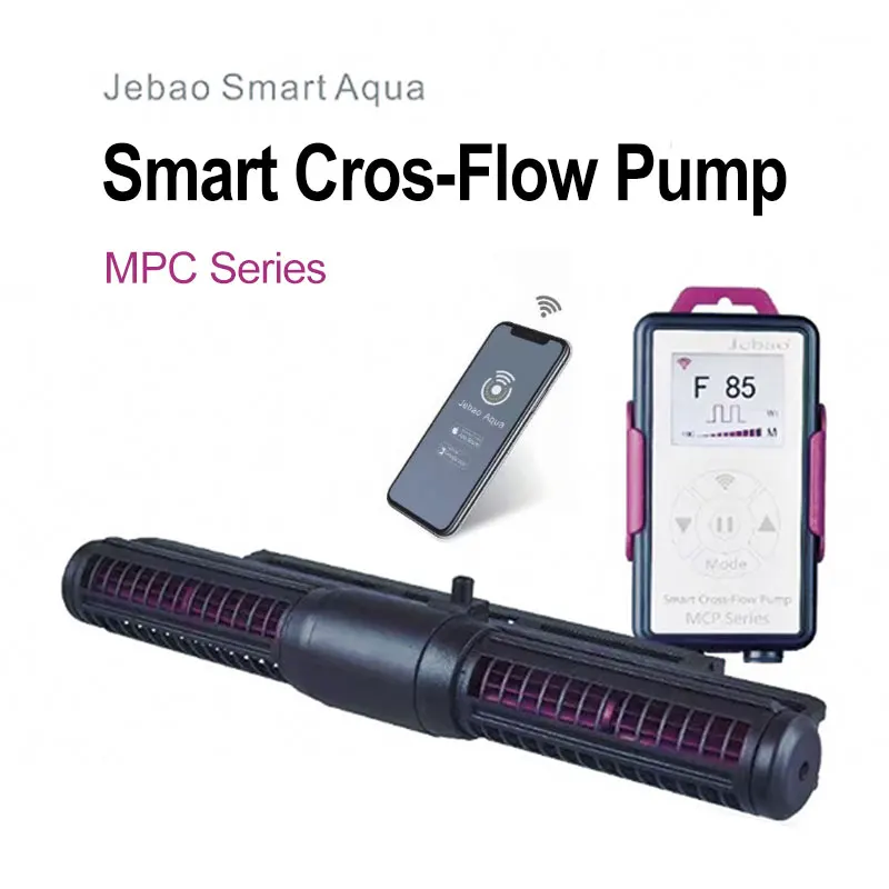 

Jebao-Cross Flow Pump Display with Wifi Control, LCD Display, Wave Pump, Circulating Pump, MCP 70, MCP90, 120, 150, 180 Series