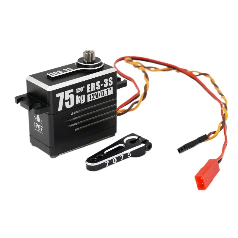 RC Auto 75KG Servomotor Extreme Route W3 Bürstenloser Wasserdichter Servomotor Titanlegierungsteile für Elektrische Spielzeugautos