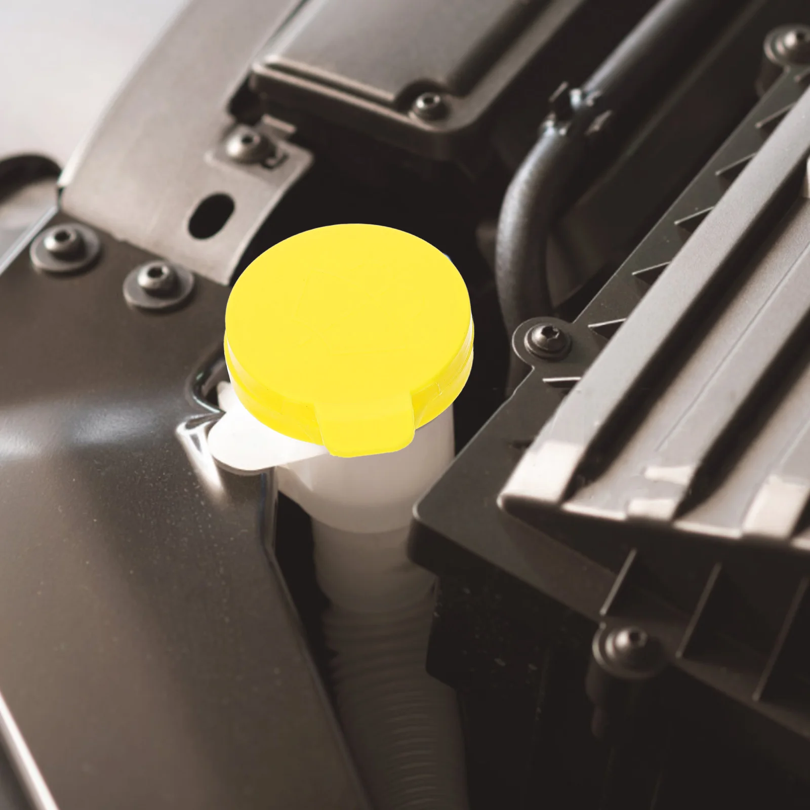 

Car Washer Cap Windshield Fluid Yellow Cover Lightweight Durable Plastic Universal Design Fits Most Cars Engine Parts Bottle Cap