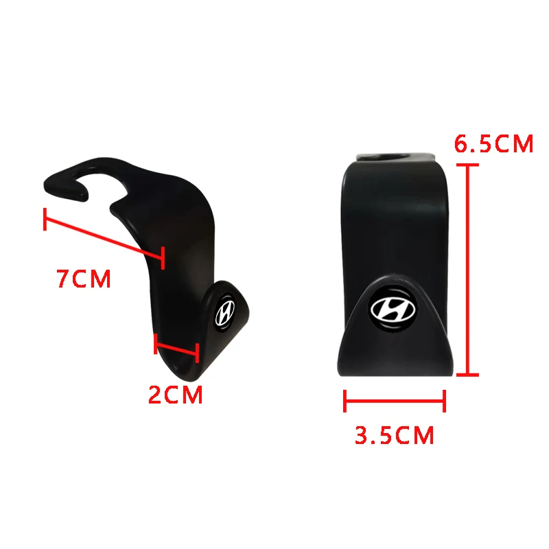 2Pcs Auto Seat Hook Storage Hanger Car Accessories For Hyundai Tucson 2016 Solaris IONIQ5 I30 Creta I35 I40 IX25 I20 I10 Sonata