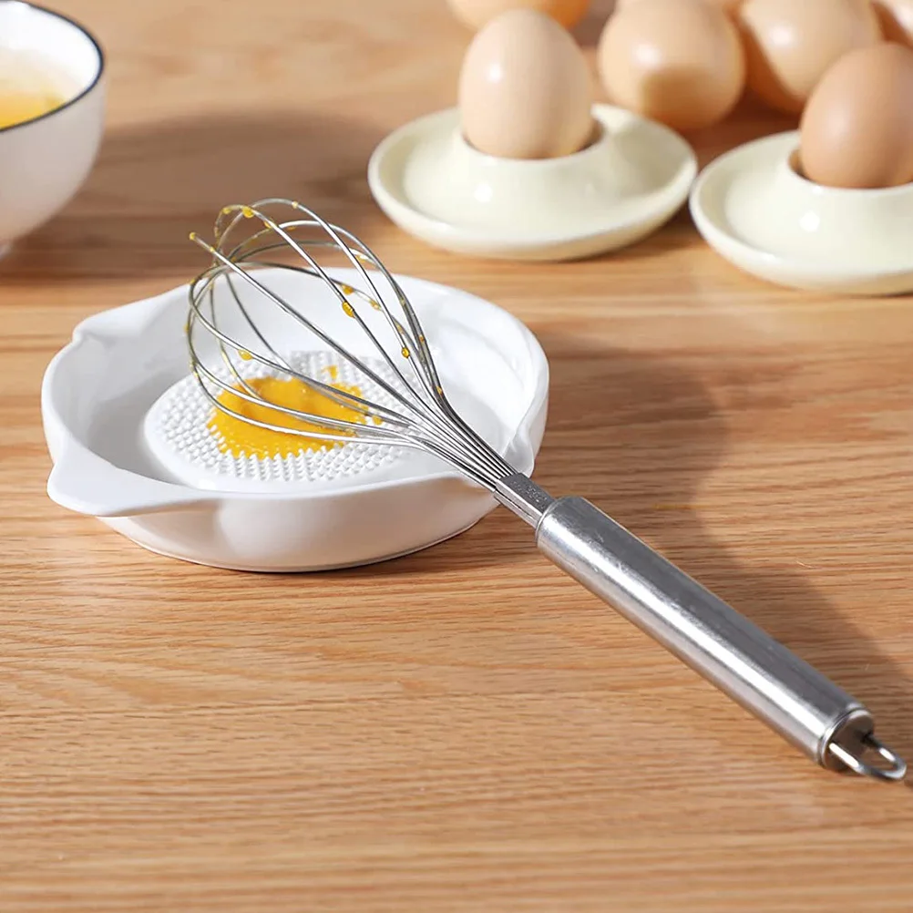 

2Pcs Multi-Function Food Grinder Ceramic Garlic Grater Wear-Resistant Ginger Grater Kitchen Tool Complementary Food Maker