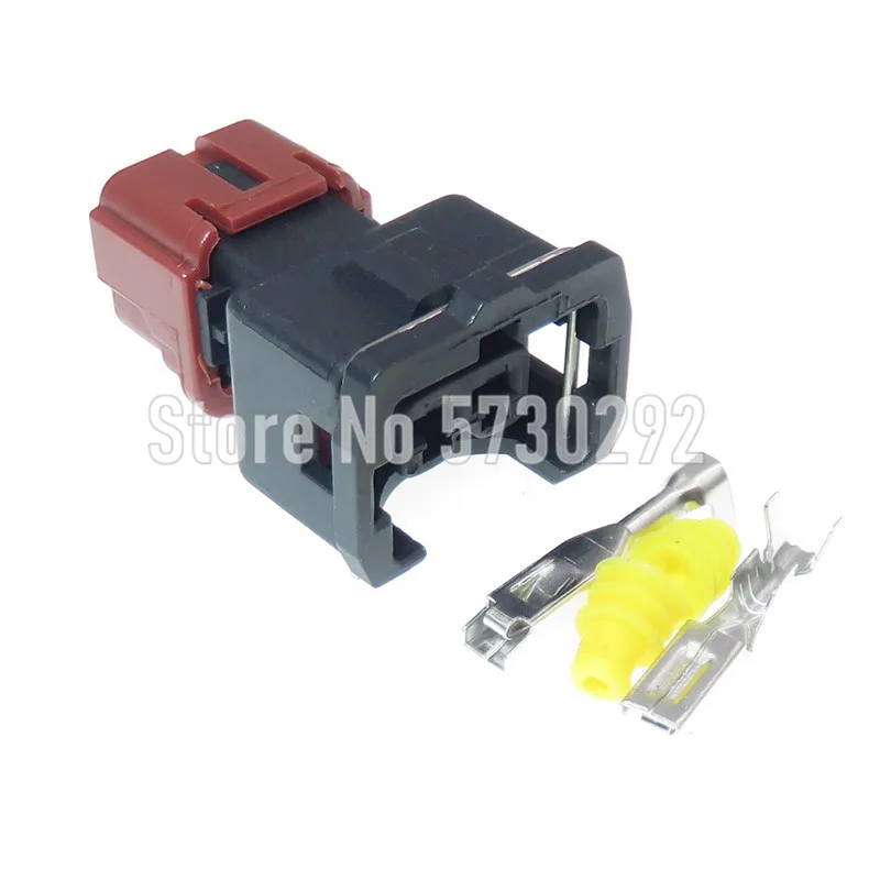 2P PB185-02326 Automotive Knock Sensor Socket Car Plug EV1 Connector For Nissan A32 A33 4G91 4G92 4G93 Fuel Injector